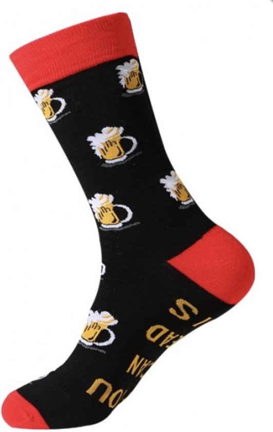 Chaussettes rigolotes - Bière - Bière - Chaussettes bière - 2 PAIRES -  Taille : taille... | bol