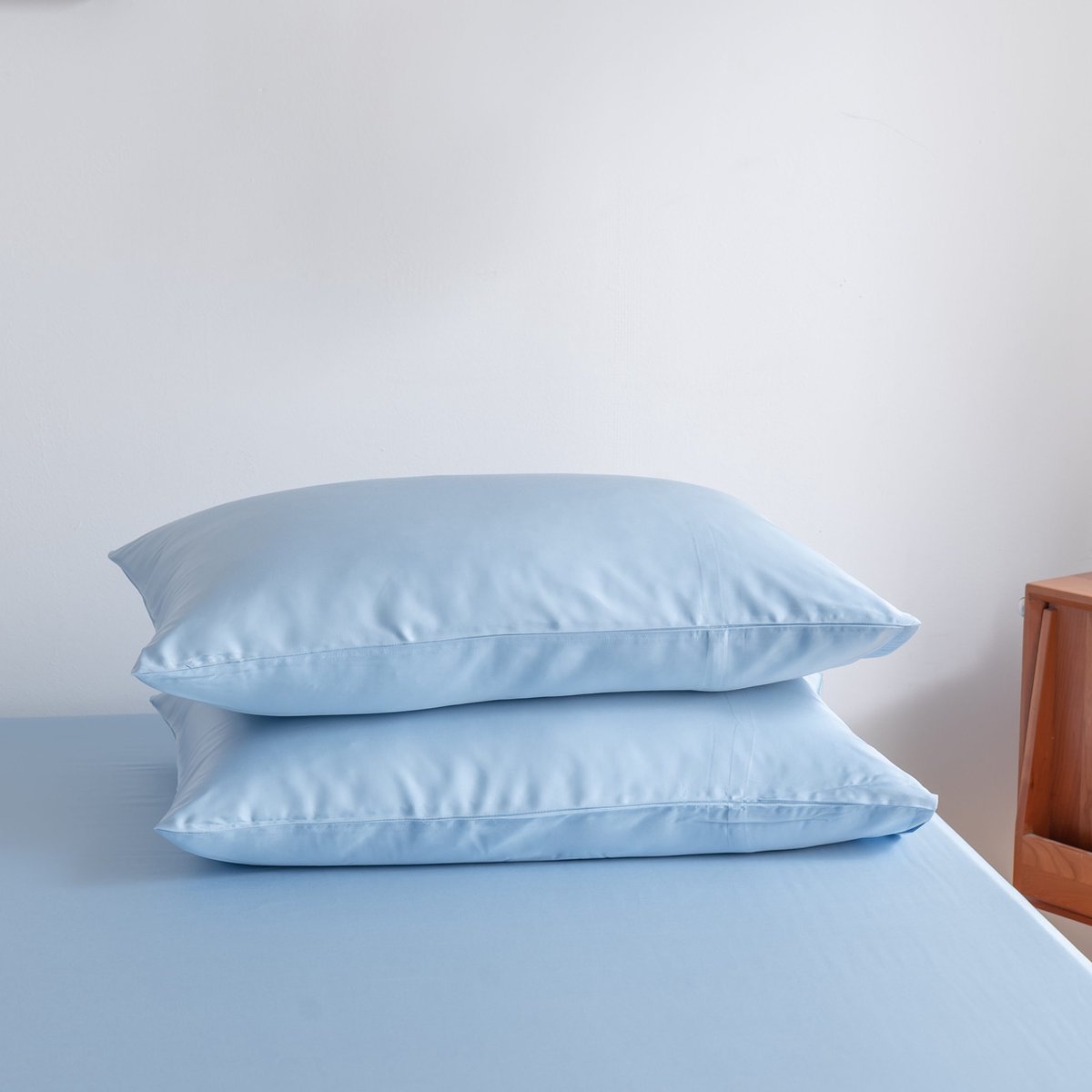 Boomba Bamboo Bamboe hoeslaken Sky Blue 200x200 cm – Standaard matras, zacht, ademend & hypoallergeen | Boomba Bamboo® Blauw
