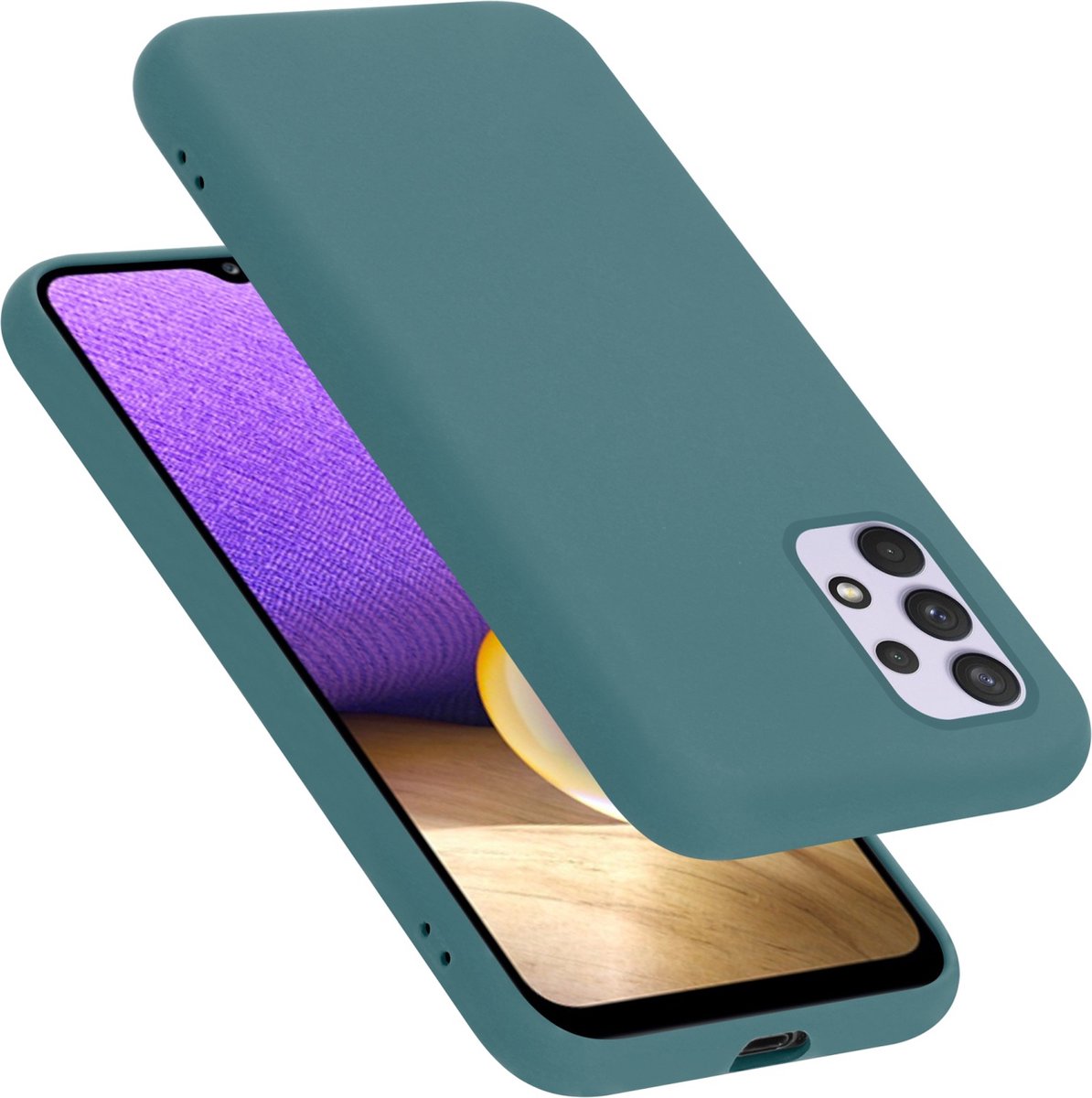 Cadorabo Hoesje geschikt voor Samsung Galaxy A33 5G in LIQUID GROEN - Beschermhoes gemaakt van flexibel TPU silicone Case Cover