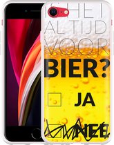 iPhone SE 2020 Hoesje Is het al tijd voor bier? - Designed by Cazy