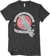 Yellowstone Heren Tshirt -S- You Can't Reason With Evil Zwart