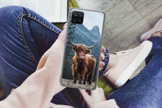 Coque Samsung Galaxy A12 - Scottish Highlander - Animaux - Paysage - Siliconen