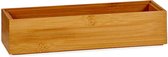 Gerim - Organisateur de rangement pour armoire/tiroir plateau bois bambou 23 x 7 x 5 cm
