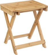 5Five - Table d'appoint pliable - bois de bambou - L39 x W33 x H44 cm