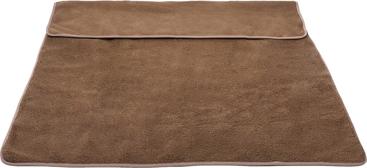 OnceDoce® Lamswollen Deken Plaid 100x140cm - 100% zuivere Australische Merino Lams Scheerwol 450 g/m² Woolmark-certificaat – Coffee Brown – ZACHT en WARM – Wasbaar en Antiallergisch bruin