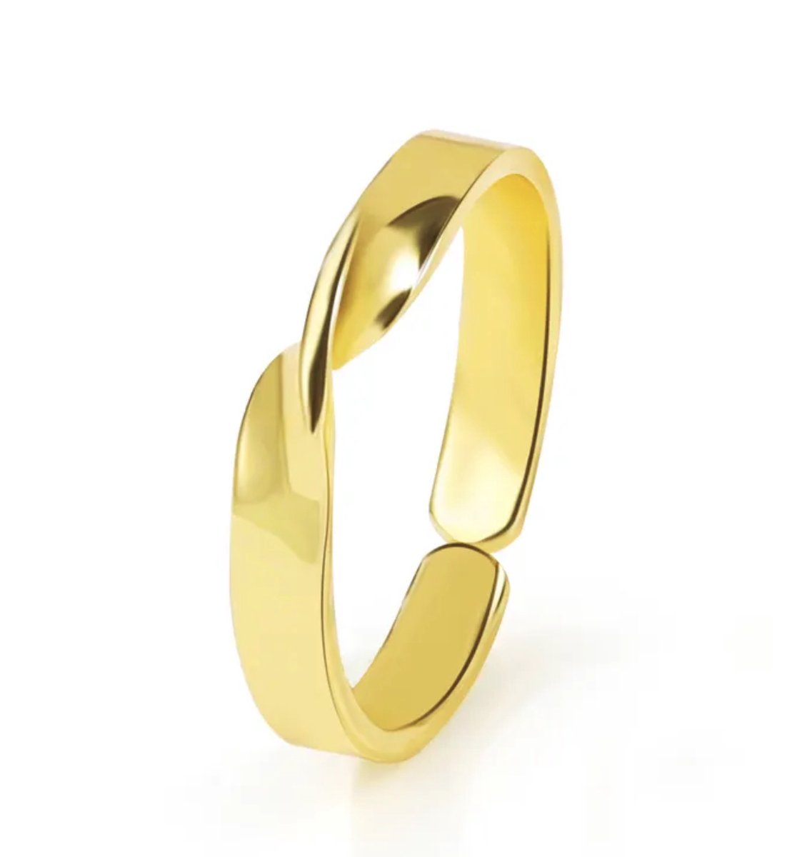 Ring met twist | goud gekleurd