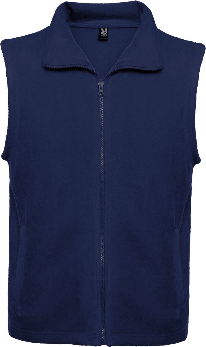 Donker Blauwe fleece bodywarmer model Bellagio merk Roly 2XL