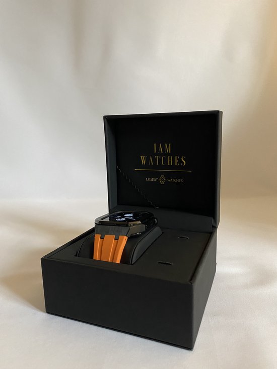 Luxe Apple Watch Case oranje 45mm