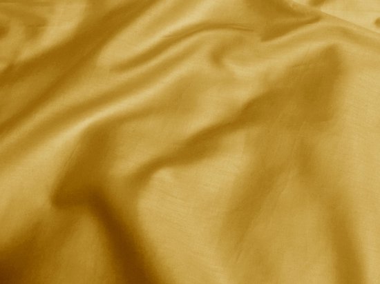 Yumeko hoeslaken katoen satijn klassiek goud 140x200x30 - Bio, eco & fairtrade