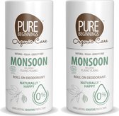 Pure Beginnings - Roll on deodorant - Monsoon - Relaxing Ylang Ylang - 75ml - 2 Pak