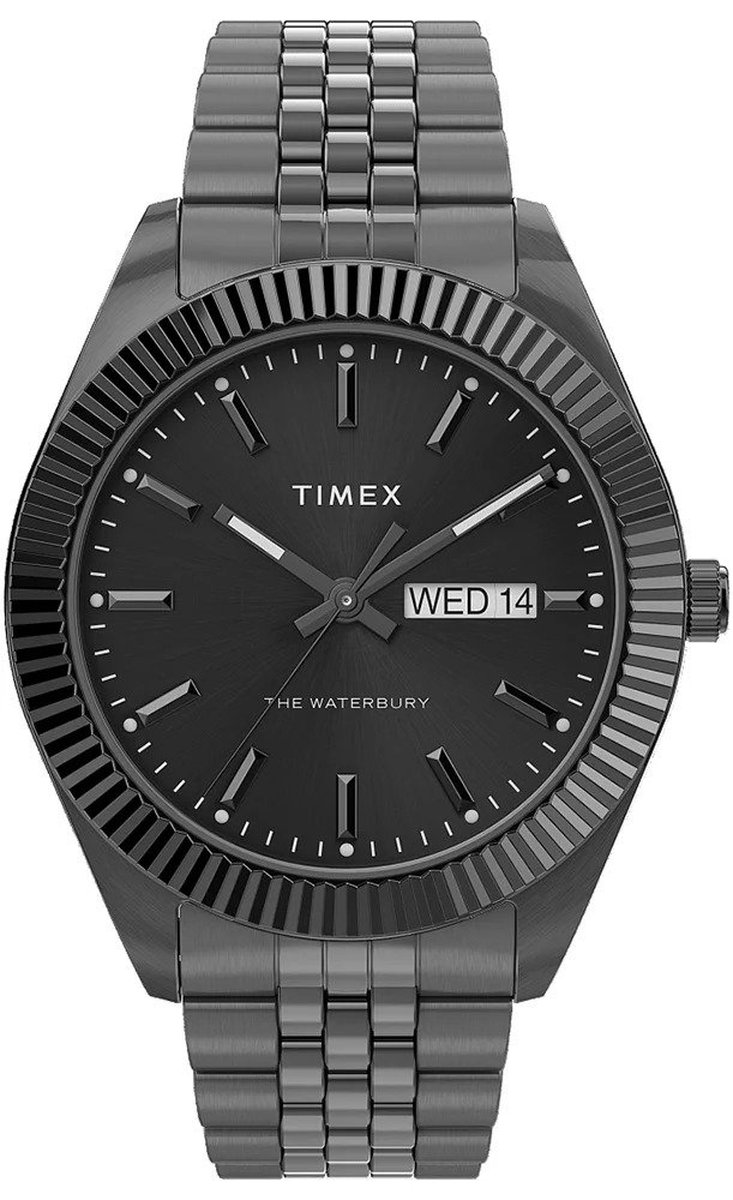 Timex Waterbury Legacy TW2V17700 Horloge - Staal - Zwart - Ø 41 mm