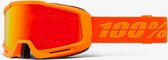 100% Ski Goggles Okan Hiper - Fluo Orange - Mirror Red Lens - L