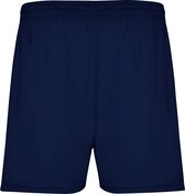 Donker Blauwe heren sportbroek zonder binnenbroek en elastische band met koord model Calcio maat XL