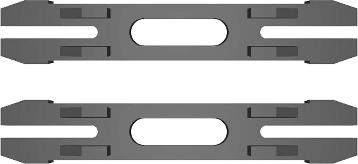 ULROAD 2x verbindingsstuk compatibel met IKEA VIDGA voor gordijnrail geleiderail rail gordijn voor IKEA VIDGA