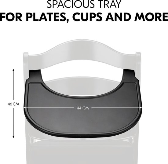 Hauck Alpha Click Tray - dienblad voor kinderstoel - Black van Hauck — afbeelding 5