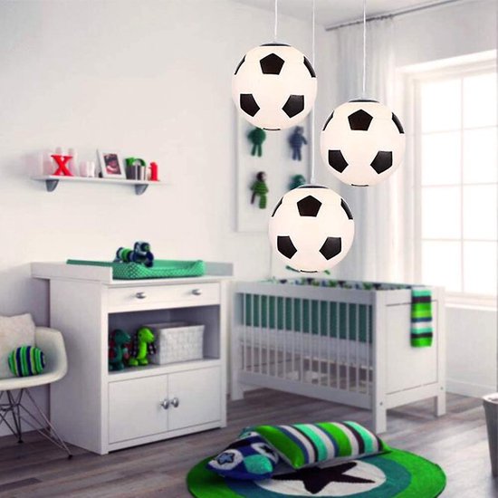 Voetbal Plafondlamp, Creatieve Voetbal Plafondlamp Moderne Led Verlichting, Kinderkamer Kroonluchter, Binnenverlichting, Slaapkamer Verlichting van Merlvida — afbeelding 2