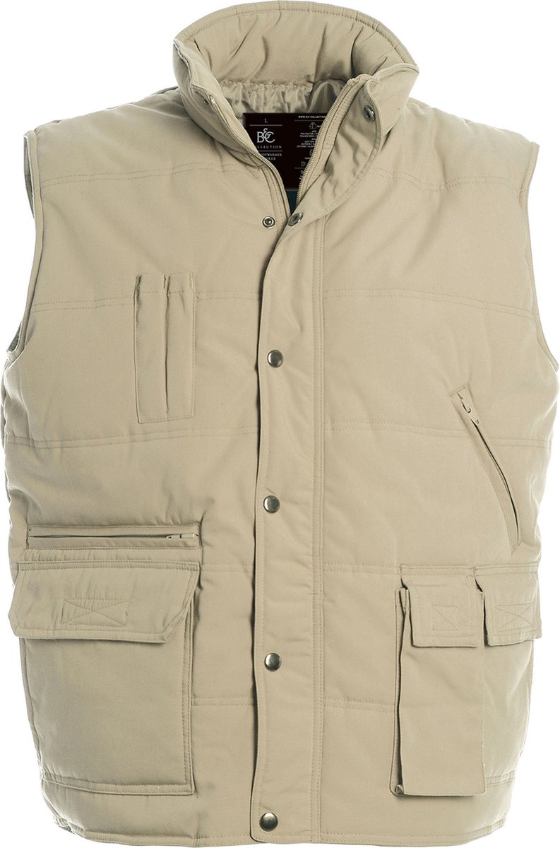 Bodywarmer ‘Outdoor Explorer+’ merk B&C /Naturel Beige