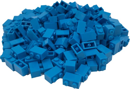 200 Bouwstenen 1x2 | Hemelsblauw | Compatibel met Lego Classic | Keuze uit vele kleuren | SmallBricks