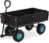 Chariot De Jardin FUXTEC FX-GW350 - Parois Rabattables, 150kg Charge Max, Pneus XXL - Super Pratique !