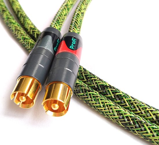 Klotz AT-CC0200 RCA kabel 2 meter met 24K cinch pluggen | Bax Music