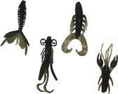 PikeAttack - Creature bait - Set 4 stuks - Roofvissen - Groen - 6cm - 2g p/st