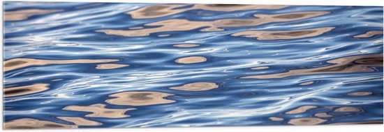 Acrylglas - Licht vallend op het Water - 120x40 cm Foto op Acrylglas (Wanddecoratie op Acrylaat)