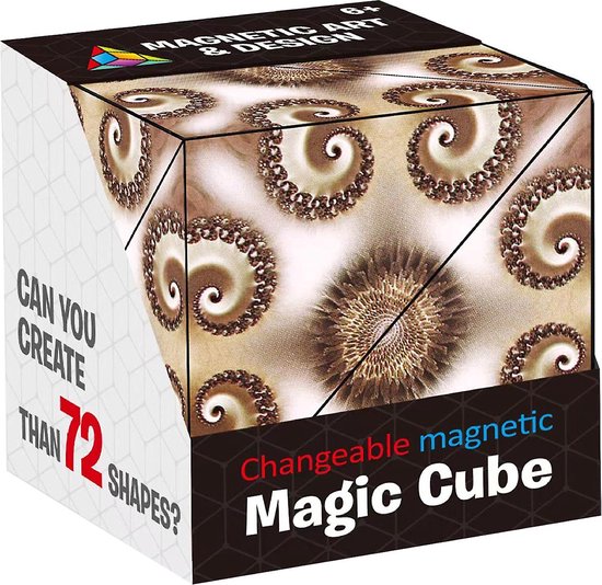 Afbeelding van het spel 3D Magic Cube / Shashibo / Breinbreker /Magnetische Kubus / Fidget / 72 figuren