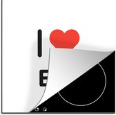 KitchenYeah® Inductie beschermer 78x78 cm - I love - Elin - Meisje - Kookplaataccessoires - Afdekplaat voor kookplaat - Inductiebeschermer - Inductiemat - Inductieplaat mat