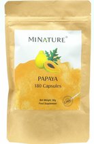 Papaya Capsules 180 stuks - 450mg Poeder van Carica Papaja Bladeren per Vega Capsule - 100% Plantaardig