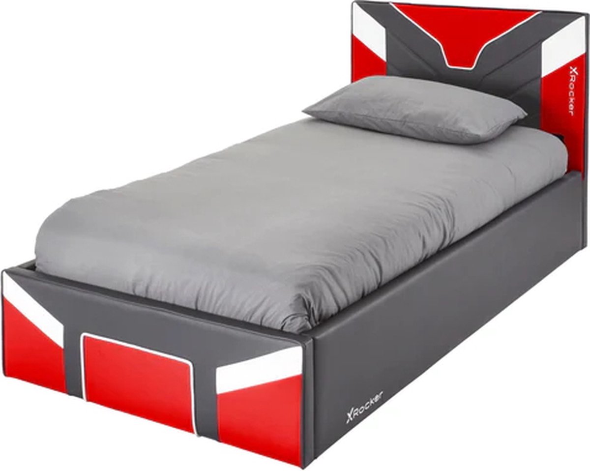 X Rocker Cerberus - Ottoman Kinderbed - Gaming Bed met Opslagruimte - 190x90cm - Rood