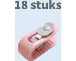 Dekbedclips - Dekbed Klemmen - Dekbed Clips - 18 STUKS - Knijpers - Laken - Deken - Roze