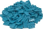 200 Bouwstenen 2x3 plate | Lichtblauw | Compatibel met Lego Classic | Keuze uit vele kleuren | SmallBricks