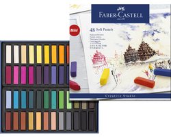 Faber-Castell pastelkrijt - halve lengte - 48 stuks - FC-128248