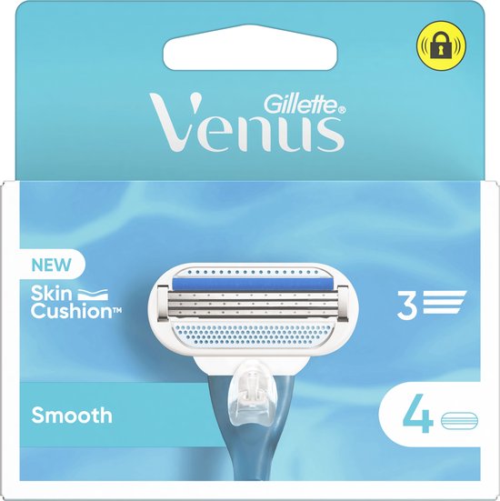 Gillette Venus Smooth - Mesjes Met Beschermende Kussentjes - 4 Navulmesjes