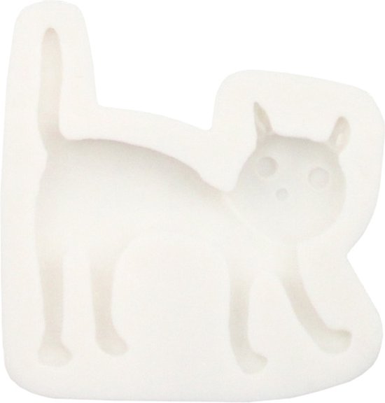 Siliconen mal - Jesmonite - 7,5cm x 5,6cm x 2cm - Halloween kat