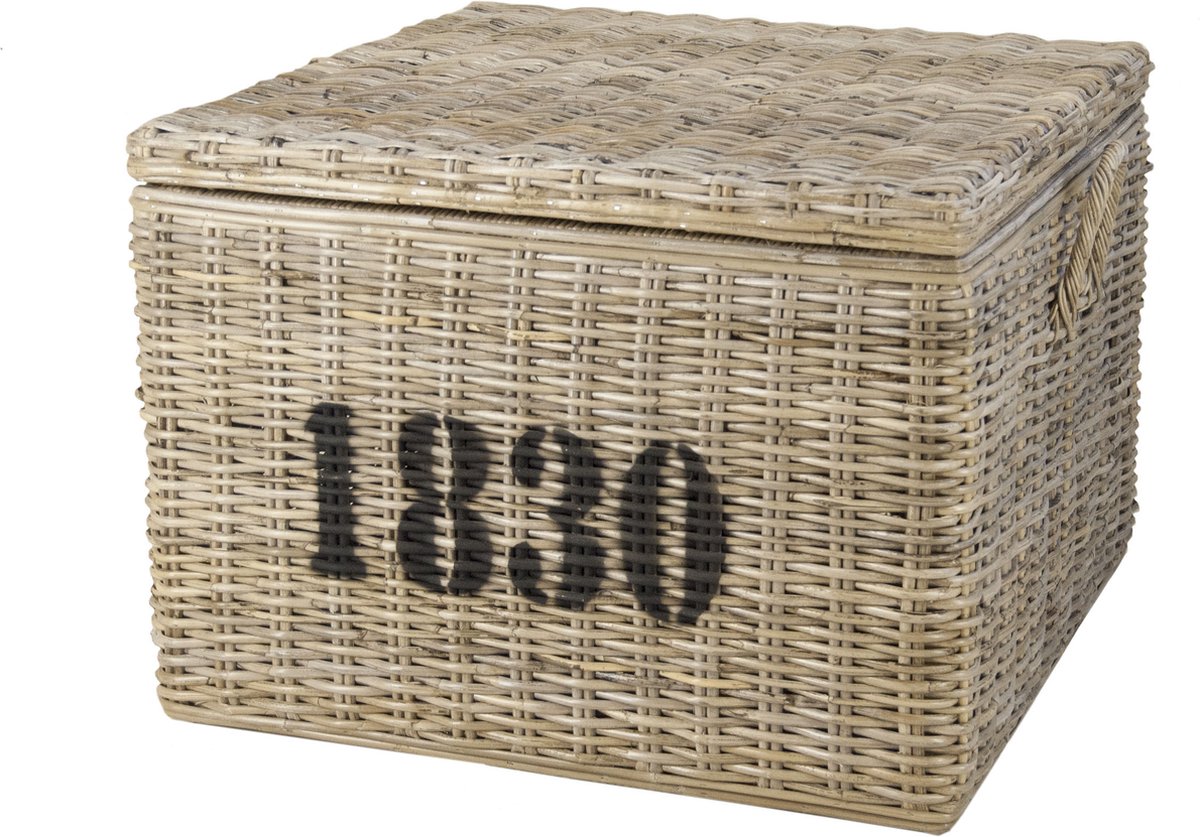 Rotan Opbergmand 45x45x30 Grijs
