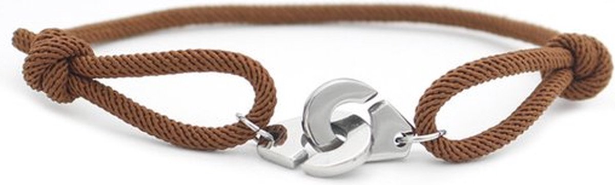 Kungu luxe rope majestic line armband voor heren en dames - Kaki - Verstelbaar - Cadeau - Geschenk - Voor Man - Vrouw - Armbandje - Jewellery