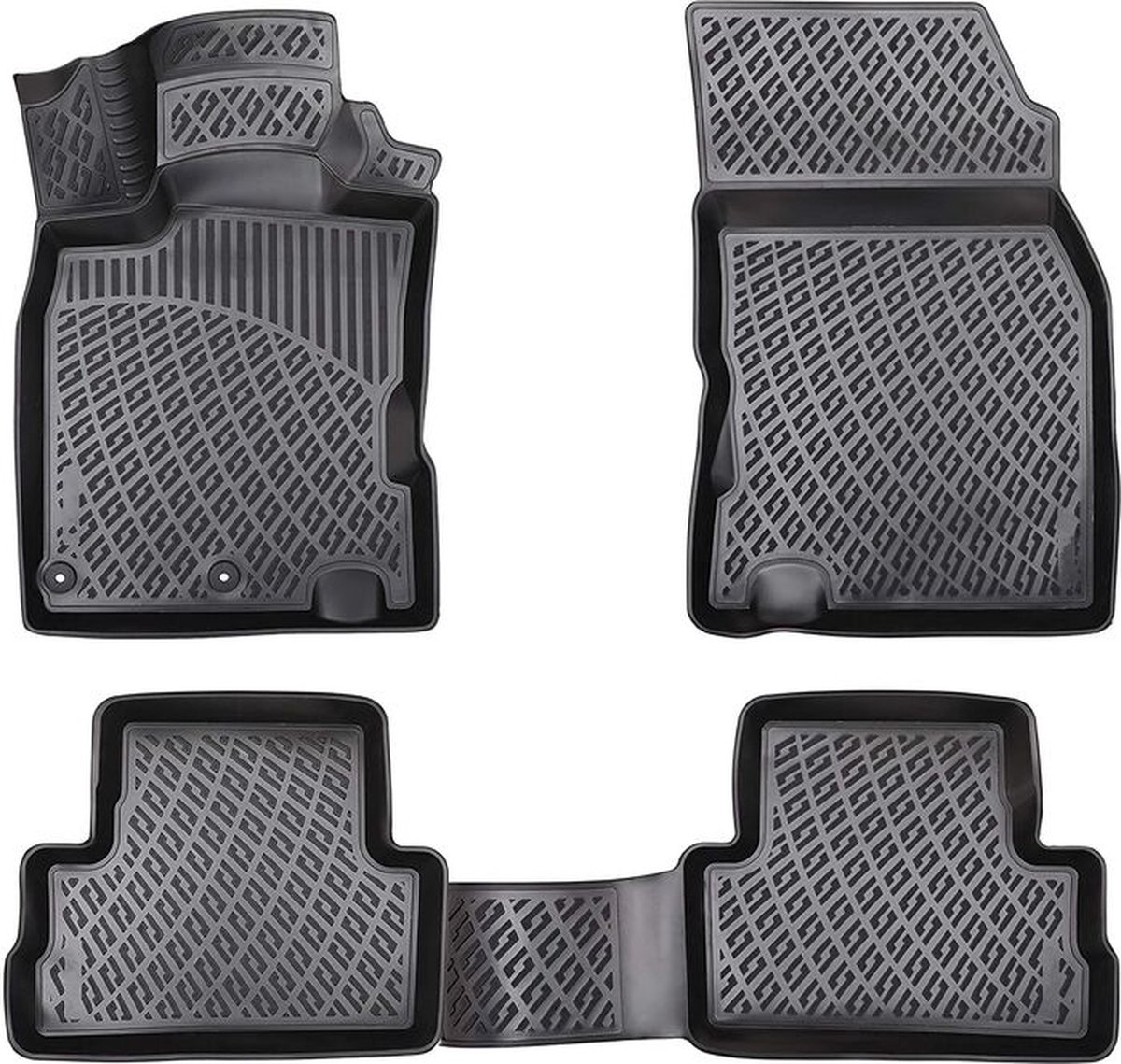 Automatten - AUDI A1 GB 2018..- Premium 3D originele pasvorm-rubberen zwart