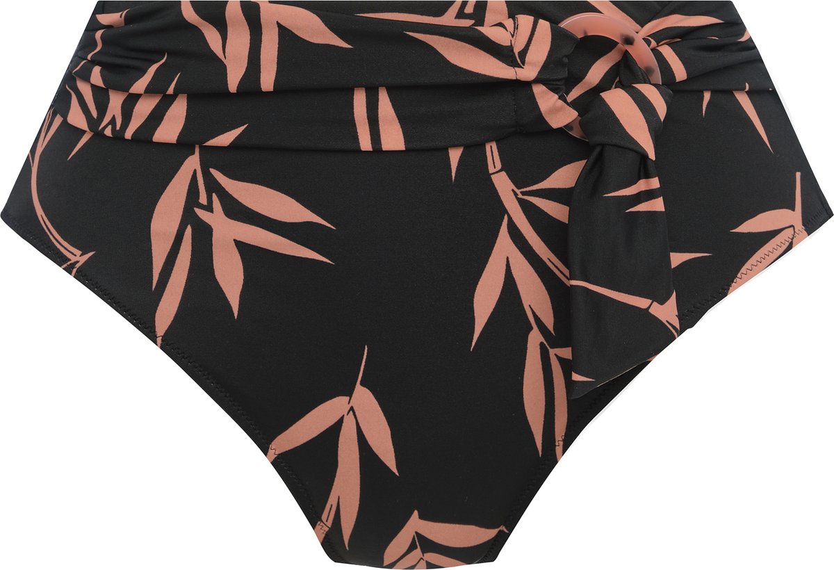 Fantasie Luna Bay Lacquered Black High Waist Bikini Brief FS502478 maat L