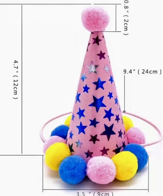 11-delige Feesthoedenset – Kegel- En Kroonhoeden Met Pompons Voor Verjaardagsfeestjes, Kinderen & Volwassenen