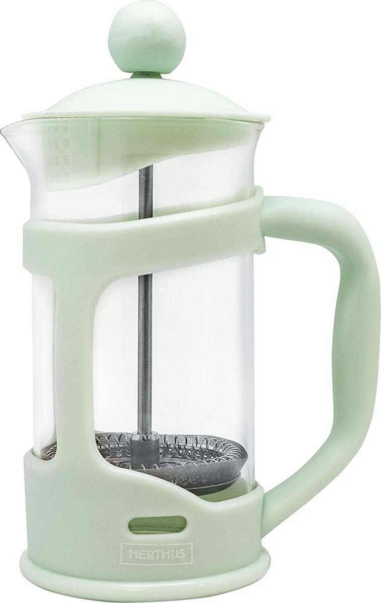 Franse koffiezetapparaat, PP/borosilicaatglas/SS, groen, 350 ml
