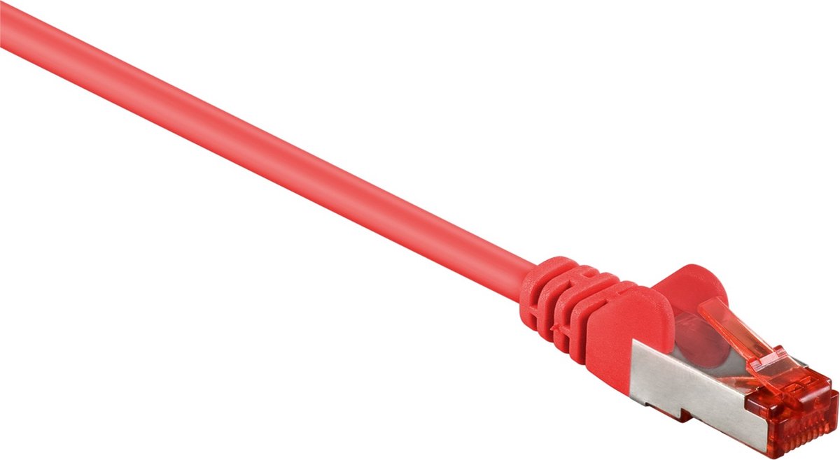 S/FTP CAT6 Gigabit netwerkkabel / rood - LSZH - 5 meter