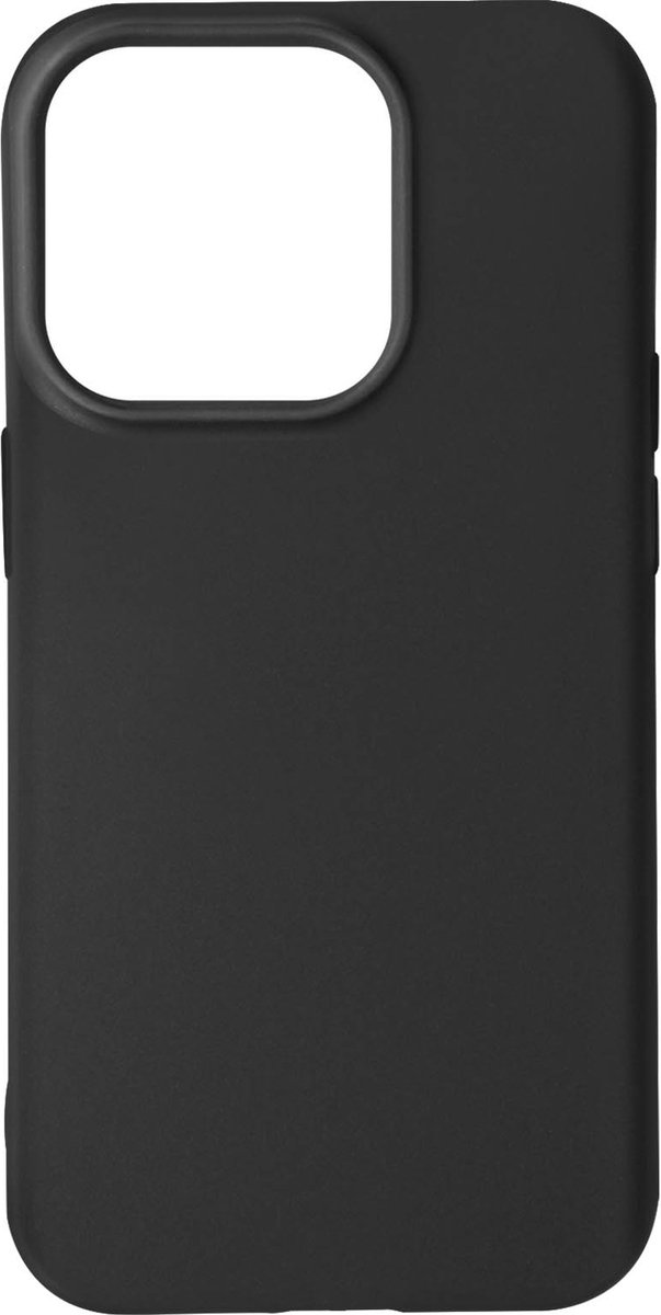 Geschikt voor Apple iPhone 14 Pro Max siliconen hoes Matte afwerking antivlek Zwart