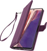 Cover Geschikt voor Samsung Galaxy Note 20 Flip Wallet Stand Video paarze