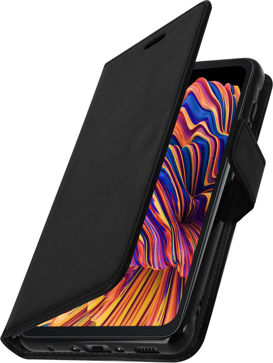Geschikt voor Samsung Galaxy Xcover Pro Wallet Case Kaarthouder zwart