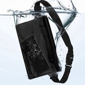 Universele waterdichte tas riem / schouderband verstelbare touch strap zwart
