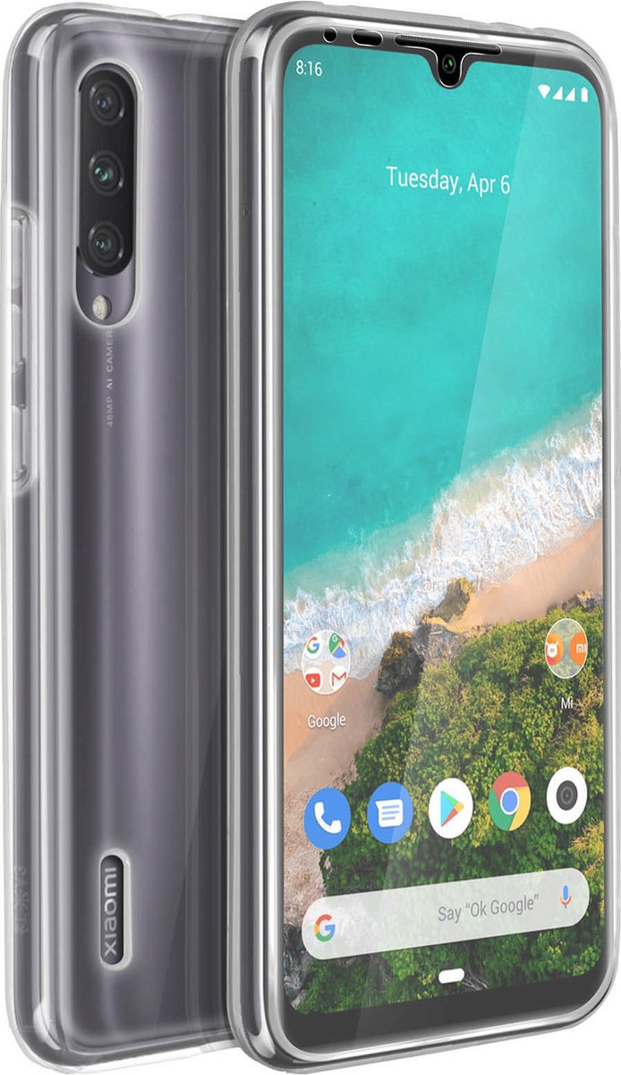 Integraal Hoesje Geschikt voor Xiaomi Mi A3 met harde achterkant