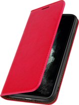 Leren Foliocase Geschikt voor Apple iPhone 11 Pro Kaarthouder Standfunctie - Rood