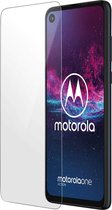 Gehard Glas Geschikt voor Motorola One Vision/Action 9H Anti-vlekken Zwart