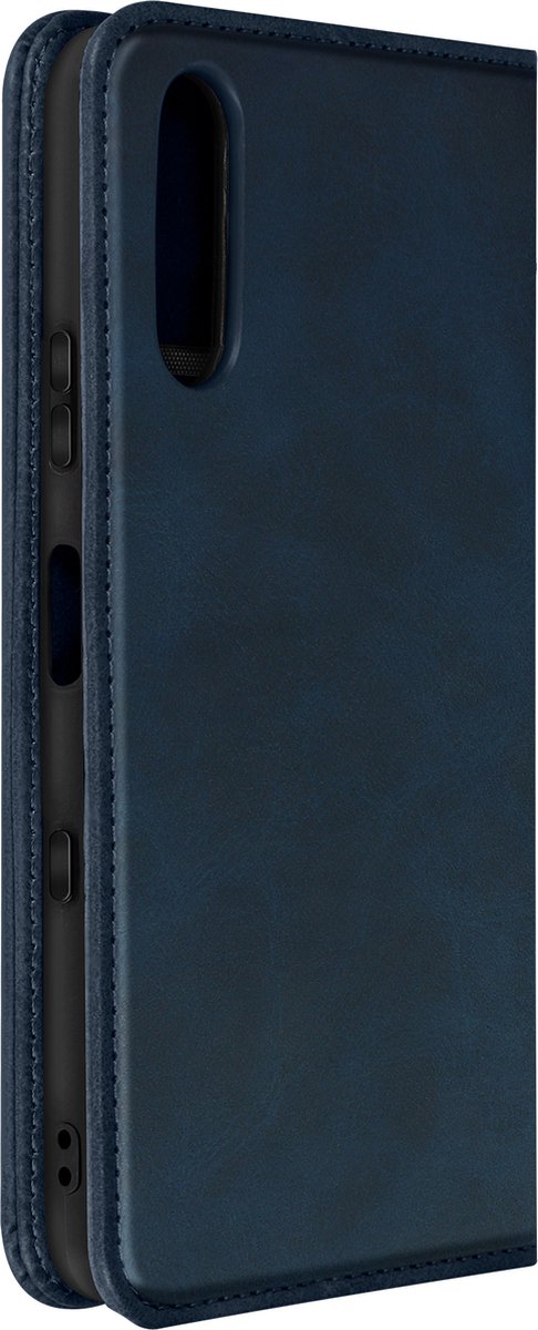 Geschikt voor Sony Xperia 10 III Portemonnee Magnetische Sluiting donkerblauw